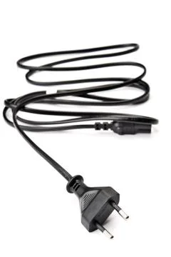 Electric cord with plug Stock Photos