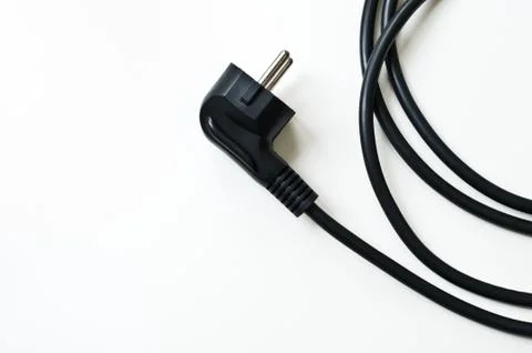 Electric cord with plug Stock Photos
