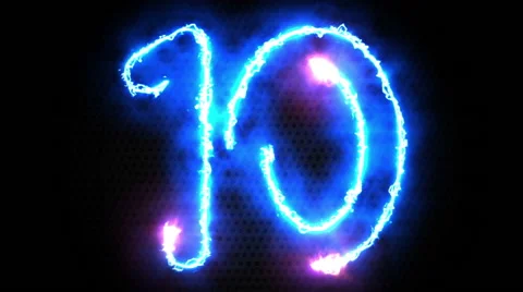 Electric Countdown Stock Footage 64013960