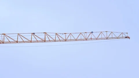 Electric crane in construction zone Video stock 125751997