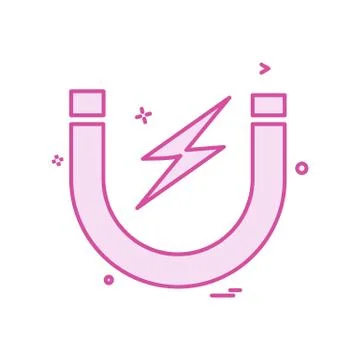 Electric current icon design vector Stock Illustration