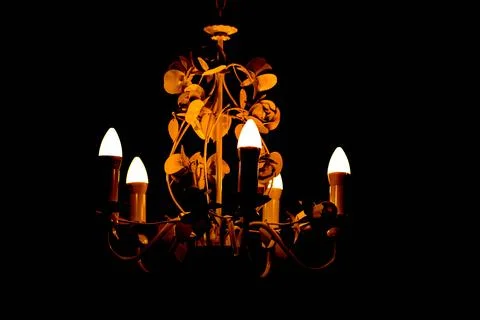 Electric decorative lamp Stock Photos