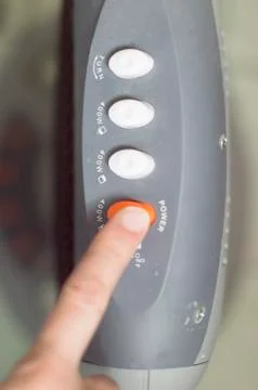 Electric devices pushbuttons Stock Photos