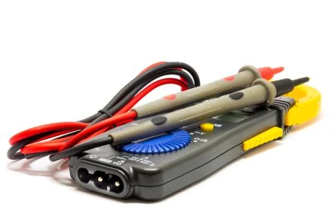 Electric  digital multimeter. Stock Photos