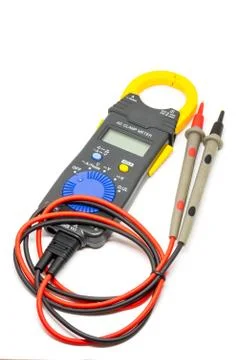 Electric  digital multimeter. Foto stock