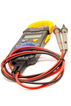 Electric  digital multimeter. Stock Photos