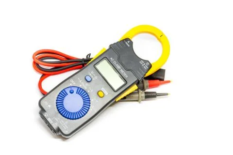 Electric  digital multimeter. Stock Photos