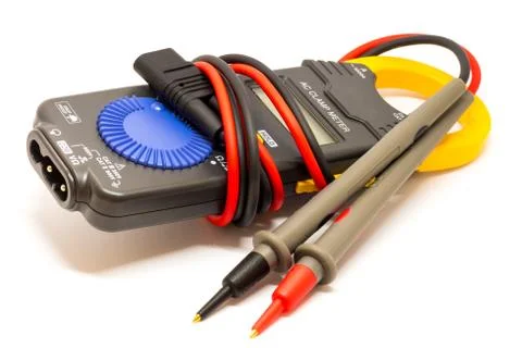 Electric  digital multimeter. Stock Photos