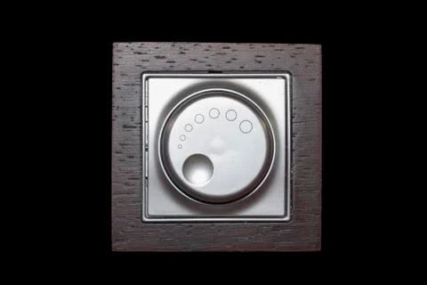 Electric dimmer light switch Stock Photos