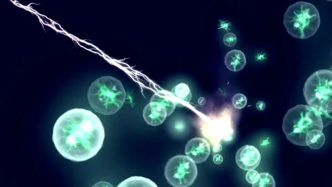 Electric discharge. The occurrence ball lightning Stock Footage 80704538