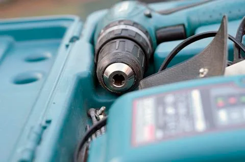 Electric Drill In Box 写真素材