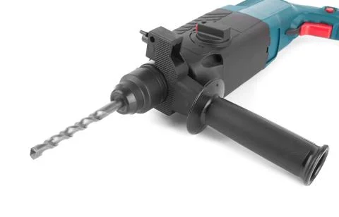 Electric drill with handle Stock Photos
