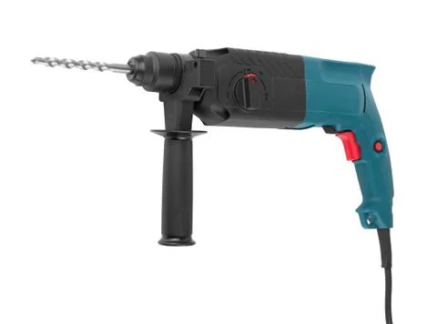 Electric drill with handle Stock Photos