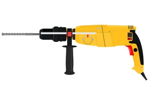 Electric drill. Stock Illustration