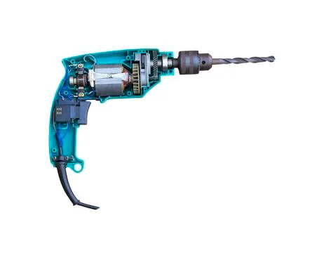 Electric drill inside Stock Photos