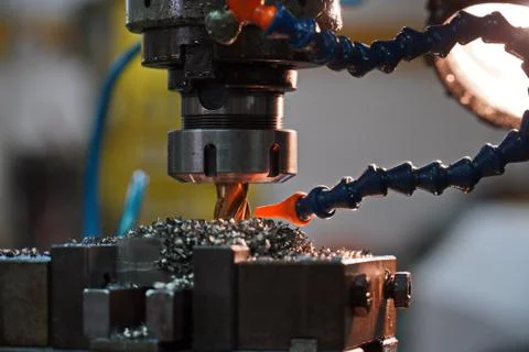 Electric drill metalwork Stock Photos