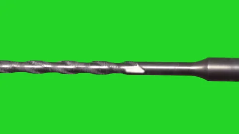 Electric drill, perforator. Drill rotates, construction tools. Drilling holes. 動画素材 175929456