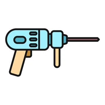Electric drill power tool for d.I.Y. Repairs Ilustración de archivo