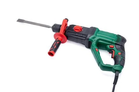 Electric drill on white background Stock Photos
