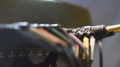 Electric Drums Wires Video stock 83305212