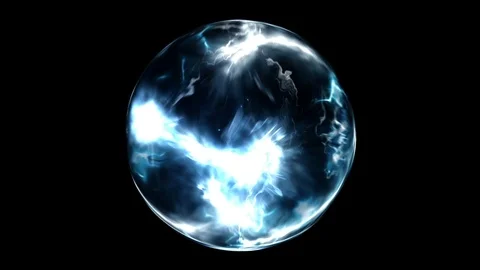 Electric effects in a scientific quantum scene 스톡 동영상 91750384