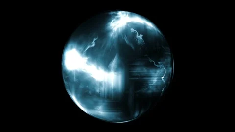 Electric effects in a scientific quantum scene 스톡 동영상 91750662