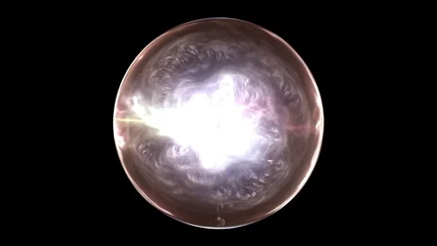 Electric effects in a scientific quantum scene Stock Footage 91751752