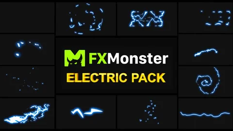 Electric Elements Motion Graphics Pack Stock Footage 132821835