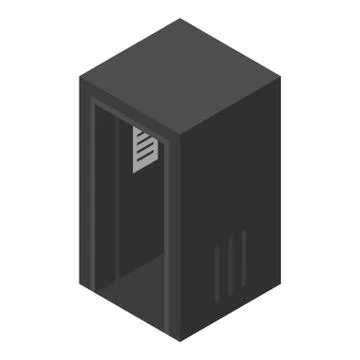 Electric elevator icon, isometric style イラスト素材