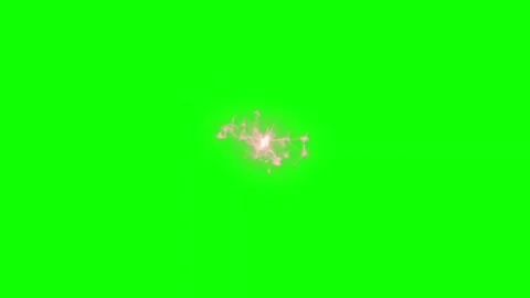 Electric Energy Shock Green Screen Chroma Key Effect Animation Video Stock Footage 322161311