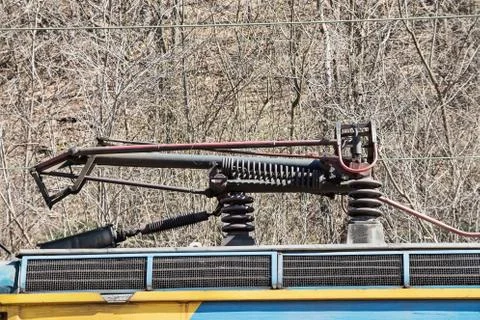 Electric engine trolley Stock Photos