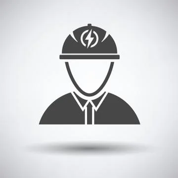 Electric engineer icon 库存插图