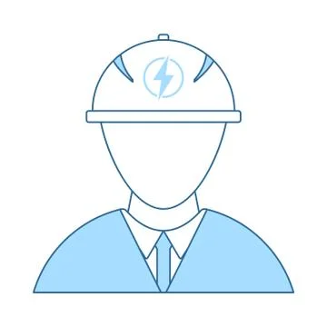 Electric Engineer Icon Illustrazione stock