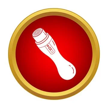 Electric epilator device removing unwanted body hair icon Stock Illustration
