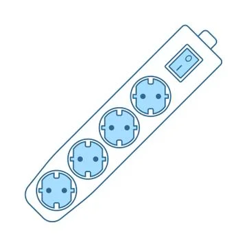 Electric Extension Icon Stock Illustration