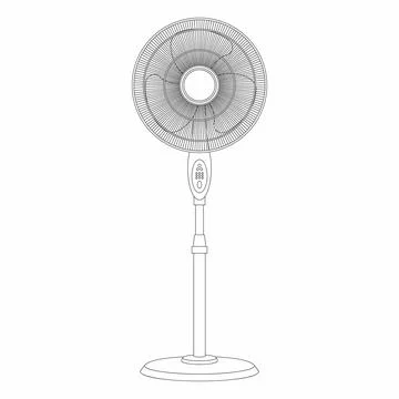 Electric fan Stock Illustration