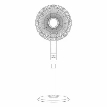 Electric fan Stock Illustration