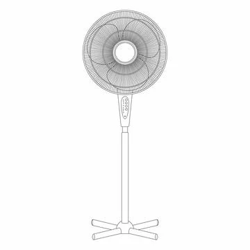 Electric fan Stock Illustration