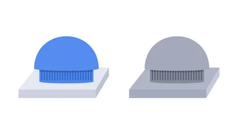 Electric fan or ventilation vector illustration on white background. Stock Illustration