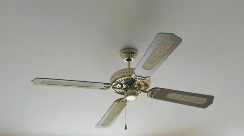 Electric fan switching on Stock Footage 22098402