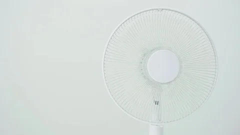 The electric fan on white Stock Footage 88801421