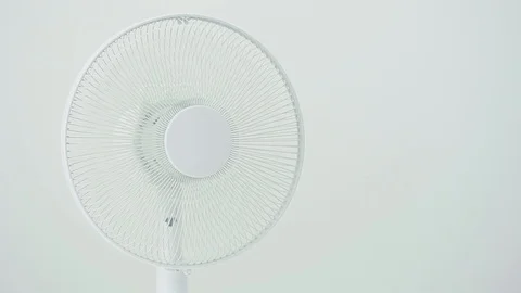 The electric fan on white Video stock 91799193