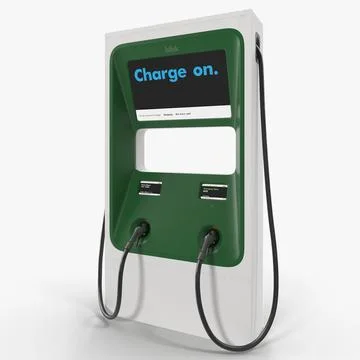 Electric Fast Vehicle Charger Generic 3D Model 3D Model