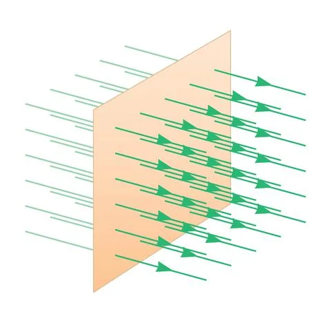 Electric Fields - Physics Education Vector Illustration Stock Illustration