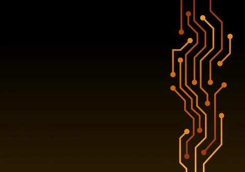 Electric Fire Digital Panel Background Stock Illustration