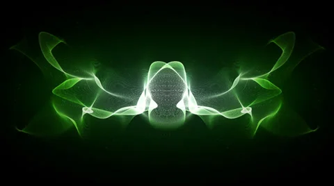 Electric Fire Green Front Stock Footage 39359625