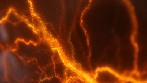 Electric FIRE lightning effect light Version #2 Stock Footage 7731169