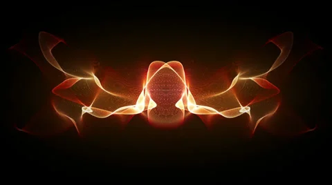 Electric Fire Orange Front Stock Footage 39360318