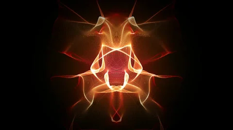 Electric Fire Orange Vertical Stock Footage 39360801