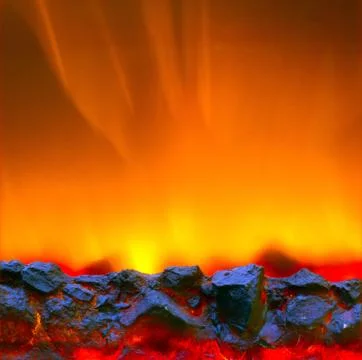 Electric fire Stock Photos